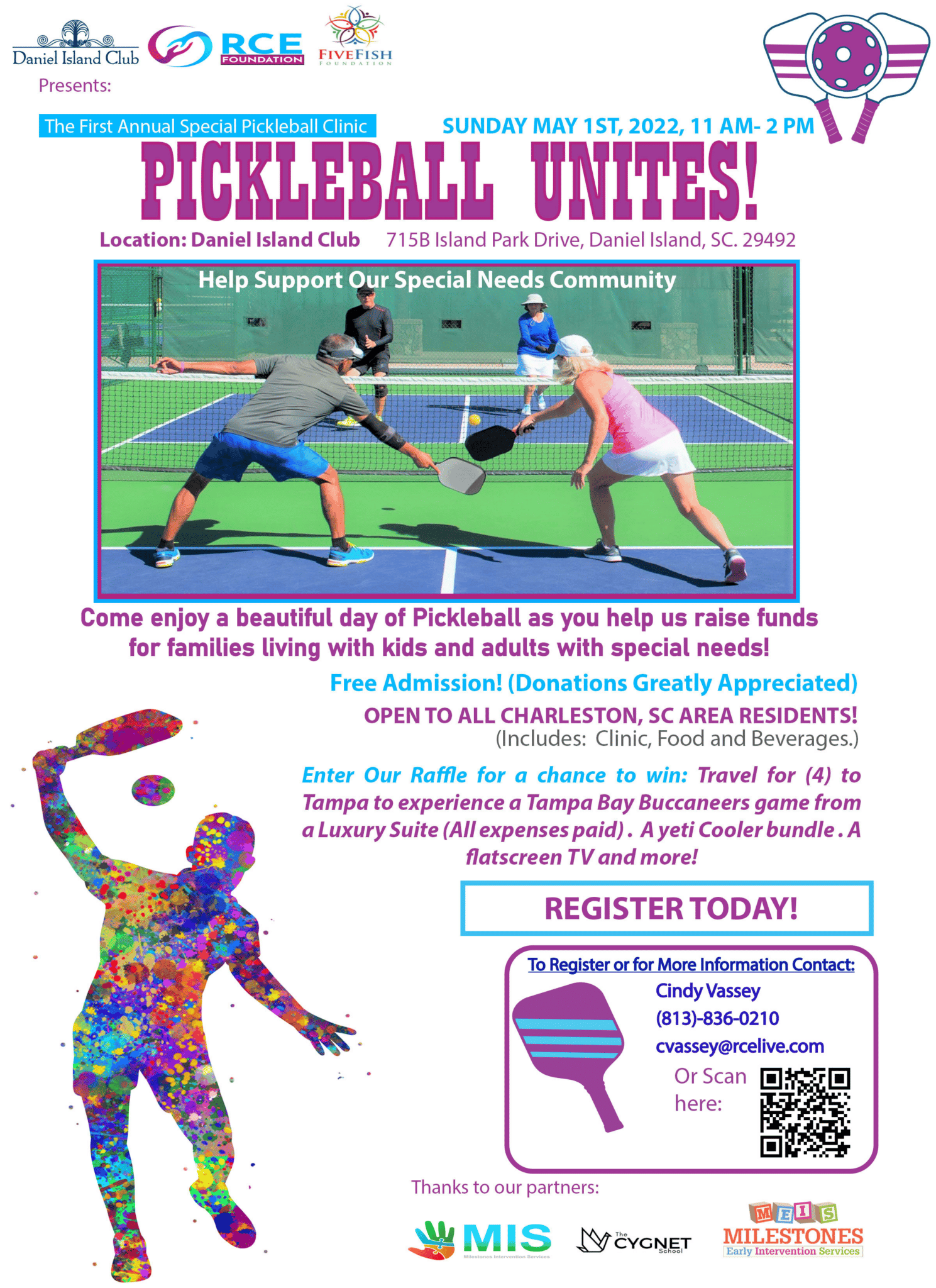 Free Pickleball Clinic for Special Needs Families at Daniel Island Club